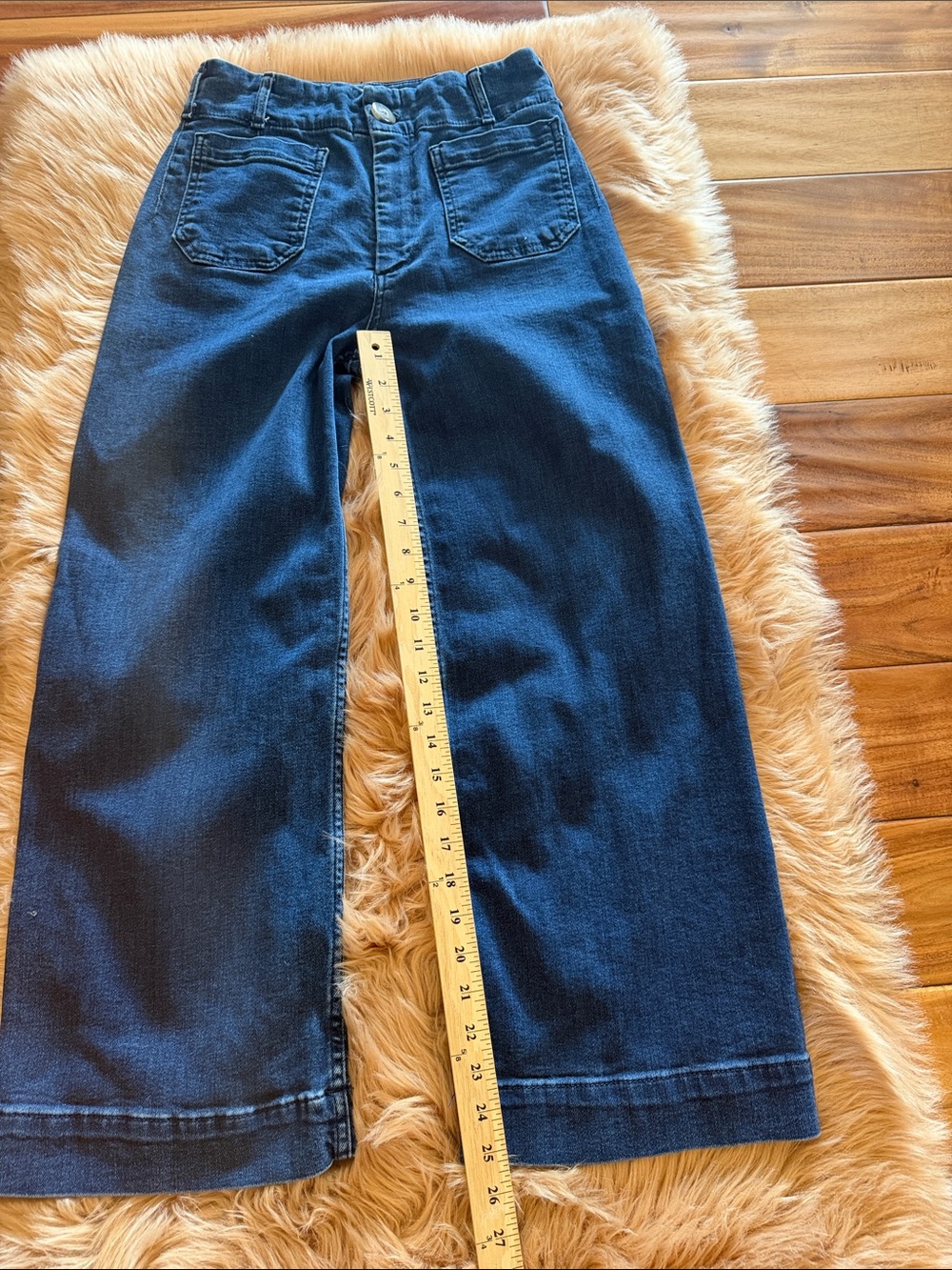 Anthropologie Maeve The Collette Denim Cropped Wide-Leg Jeans Sz 27 - Picture 5 of 12